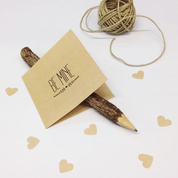 Kraft Paper Valentine's Day Free Printables | CatchMyParty.com