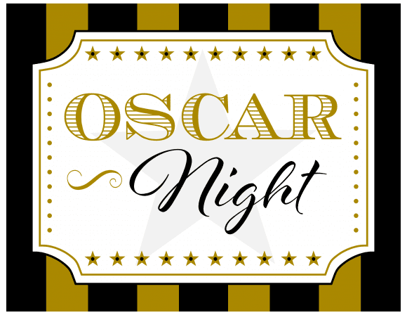 2016 Free Oscar Party Printables for your Academy Awards watching party! | CatchMyParty.com | CatchMyParty.com