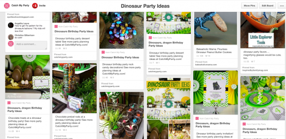 Dinosaur Party Pinterest board | CatchMyParty.com