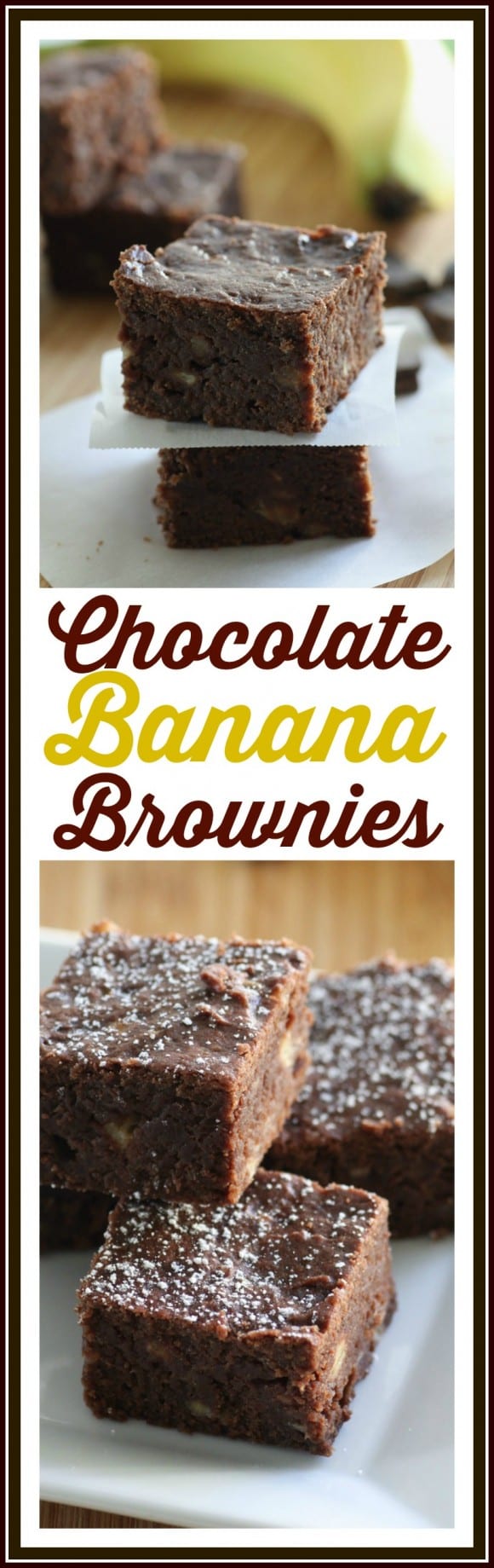 Easy Chocolate Banana Brownie Recipe | CatchMyParty.com