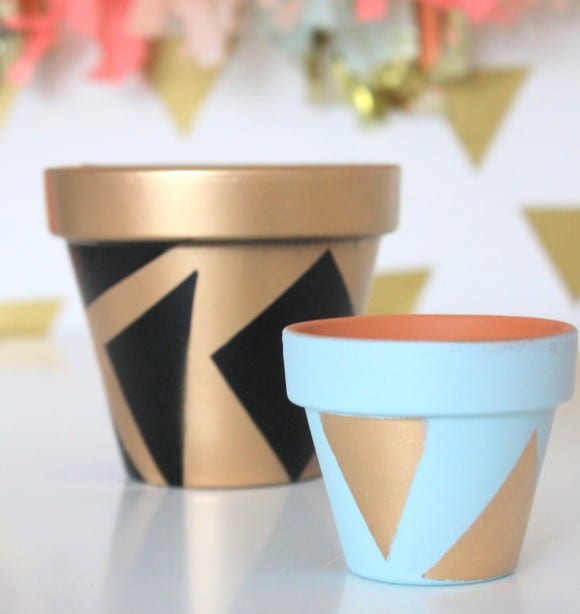 Final Painted Planters | CatchMyParty.com