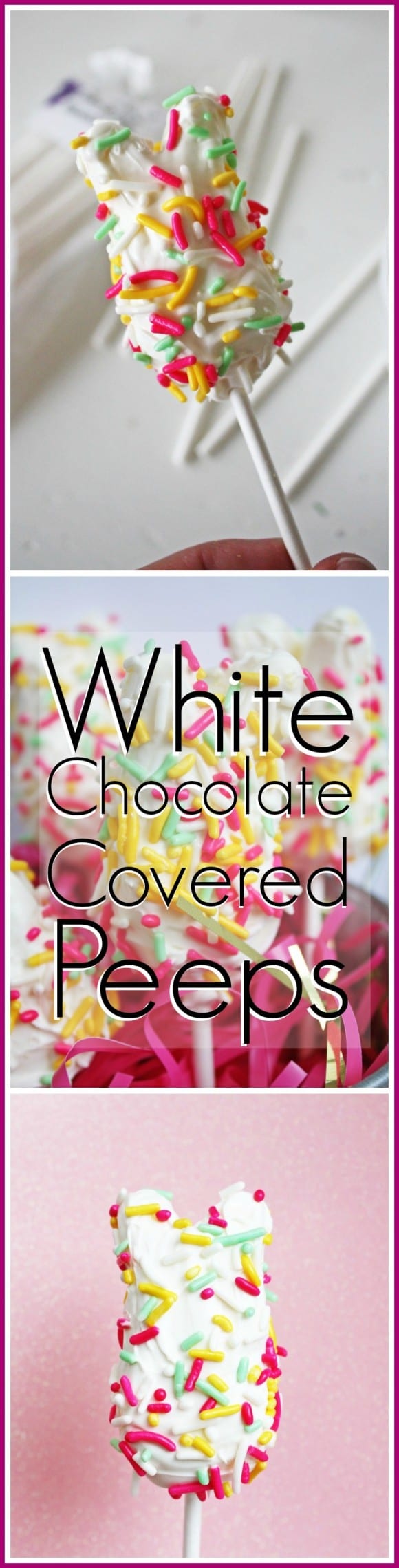 Easy White Chocolate Peeps Craft for Easter! | CatchMyParty.com