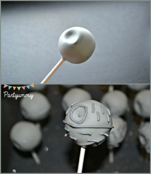 Death Star cake pops | CatchMyParty.com