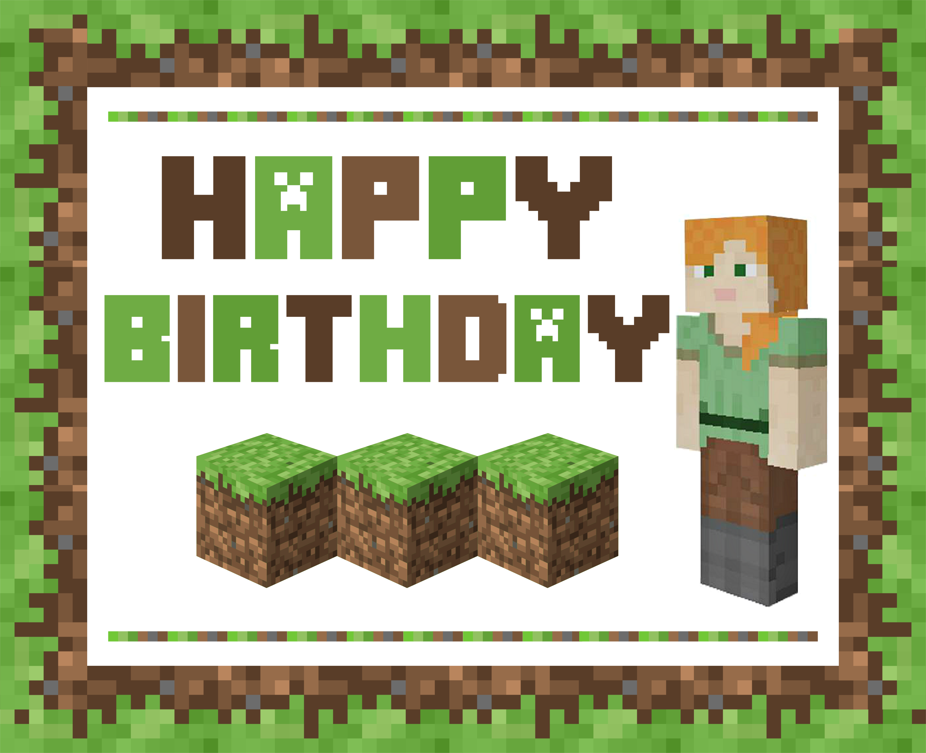 Free Awesome Alex Minecraft Printables For Girls Catch My Party