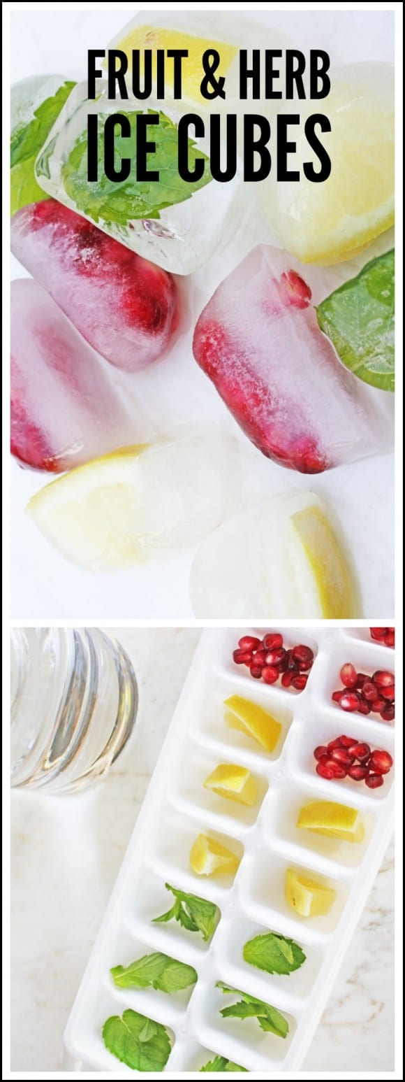 Fruit and Herb Ice Cubes | CatchMyParty.com