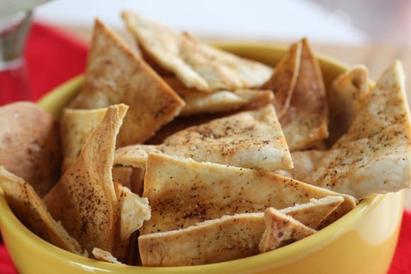 Garlic Pita Chips Recipe | CatchMyParty.com