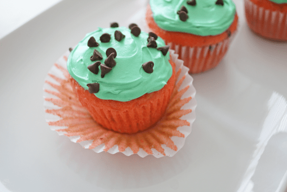 Watermelon Cupcakes For Summer | CatchMyParty.com