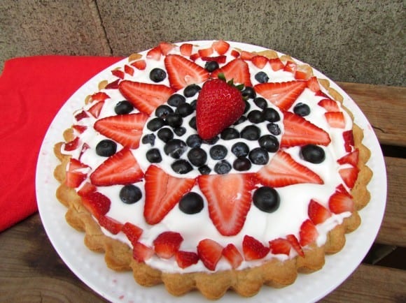 Fruit Cookie Pizza | CatchMyParty.com