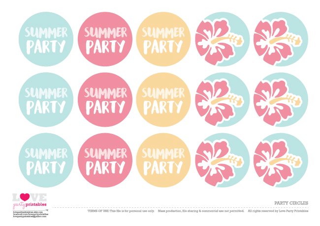 Free Summer Party Printables Catch My Party