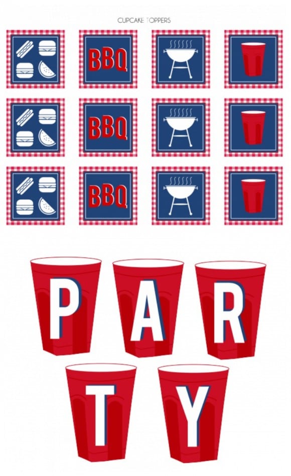 Solo Cup Free BBQ Printables | CatchMyParty.com