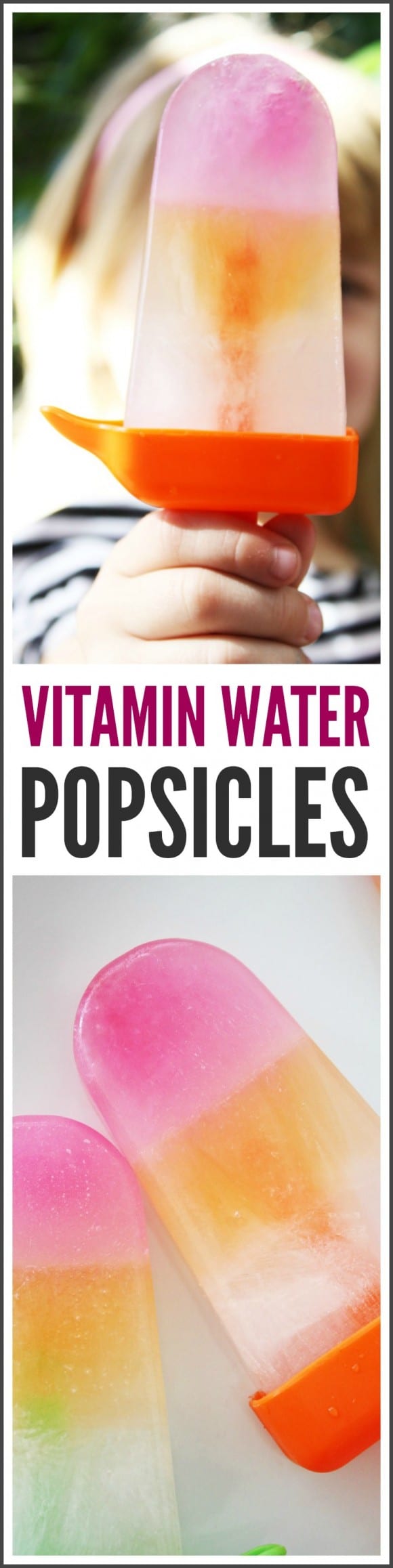 Vitamin Water Rainbow Popsicles | CatchMyParty.com