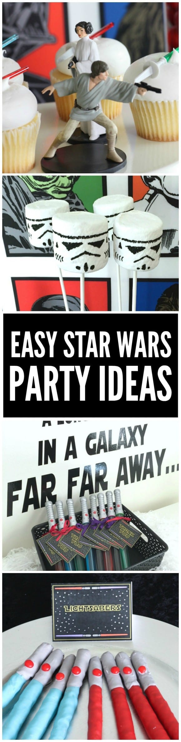 How to throw an easy Star Wars party + Star Wars  free party printables | CatchMyParty.com