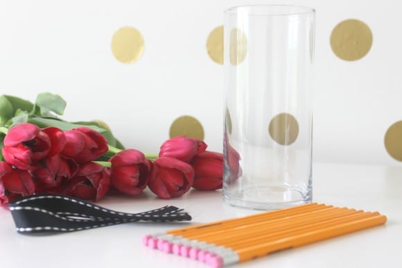 Pencil Vase DIY Supplies | CatchMyParty.com