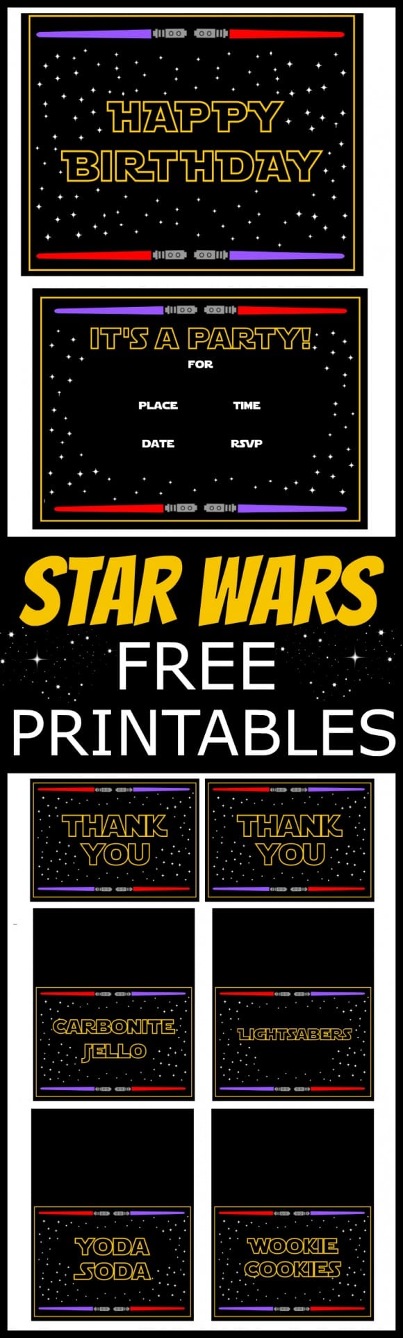 Star Wars Free Printables | CatchMyParty.com