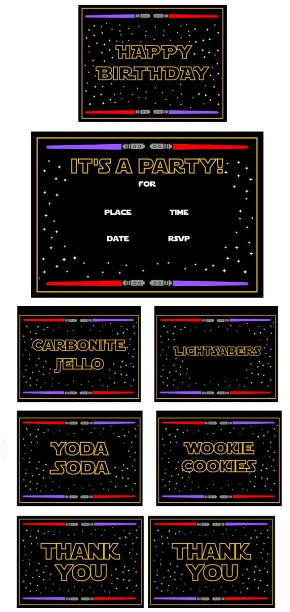 Star Wars free printables | CatchMyParty.com