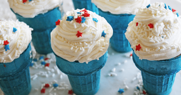 Ice cream cone cupcakes | CatchMyParty.com