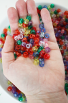 Beads for the Final Rainbow Sun Catcher Chandeliers | CatchMyParty.com