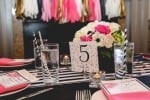 Black and white bridal shower | CatchMyParty.com