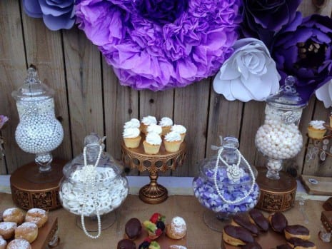 Purple bridal shower | CatchMyParty.com
