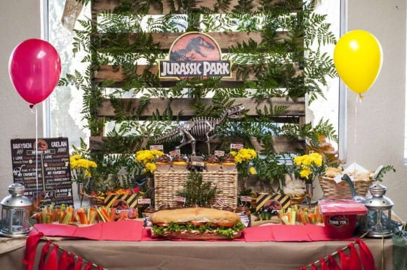 Jurassic World dessert table | CatchMyParty.com