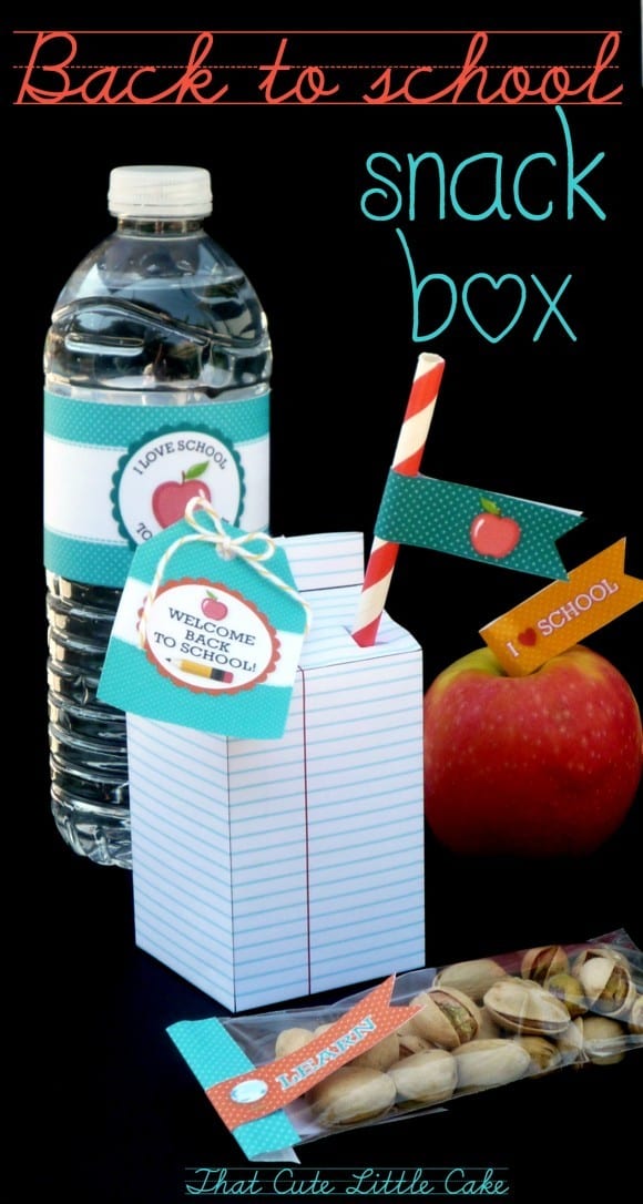 Free printable back to school snack box | CatchMyParty.com