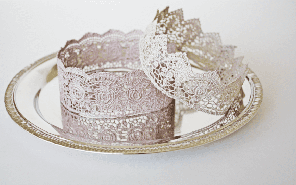 Lace Crown Craft | CatchMyParty.com