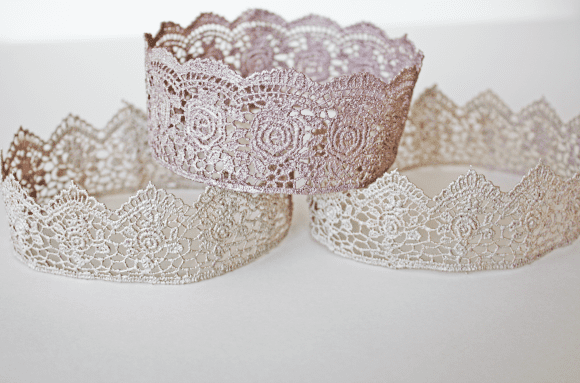 Lace Crown Craft | CatchMyParty.com