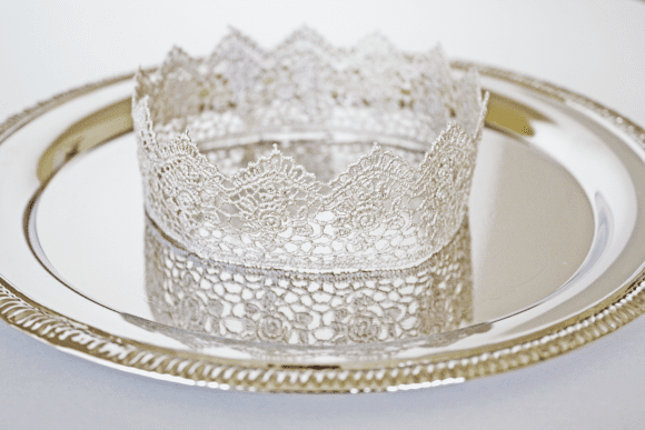 Lace Crown Craft | CatchMyParty.com