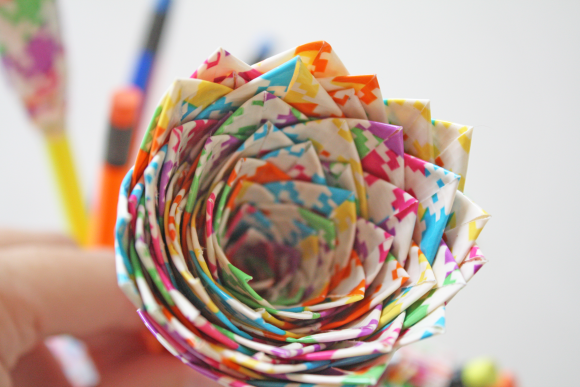 DIY Duct Tape Flowers | CatchMyParty.com