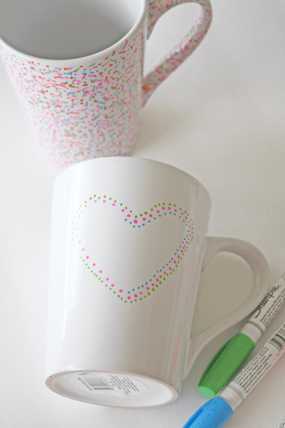 DIY confetti mug | CatchMyParty.com