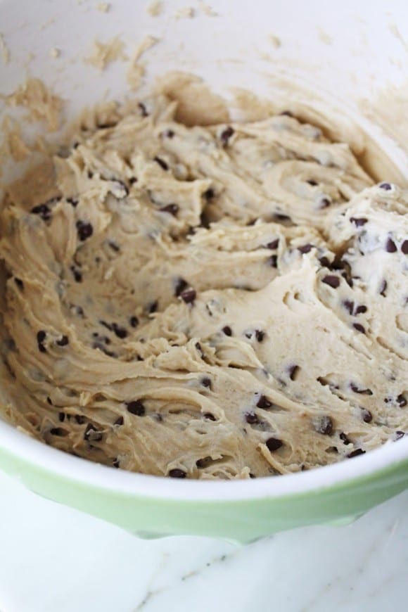 Cookie Dough Mummies - Cookie dough in bowl