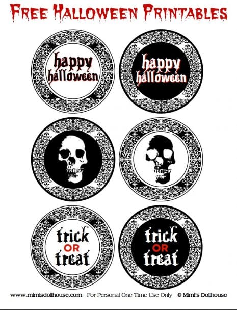 Free Gothic Halloween Printables The Catch My Party Blog