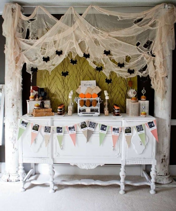 Fun Halloween dessert table | CatchMyParty.com