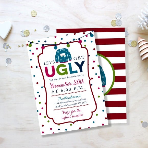 Ugly Sweater Party Invitation | CatchMyParty.com