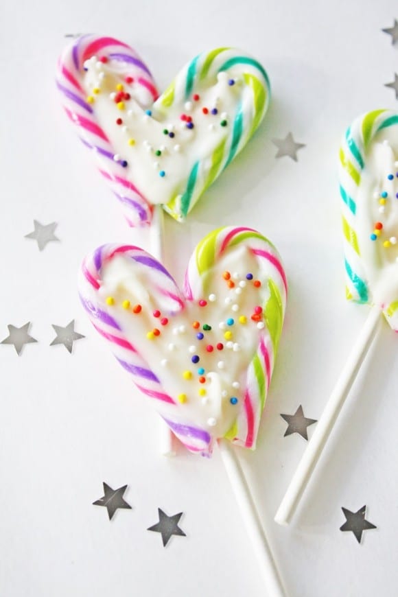 Candy Cane Lollipops | CatchMyParty.com