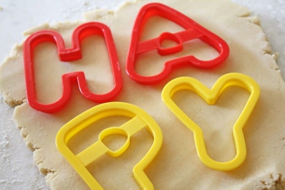 Making New Years Letter Cookies | CatchMyParty.com