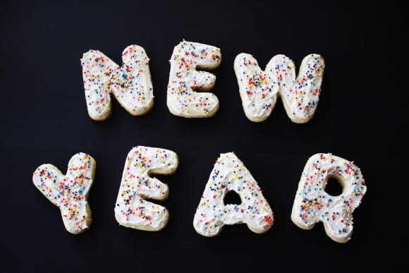 Final New Years Letter Cookies | CatchMyParty.com