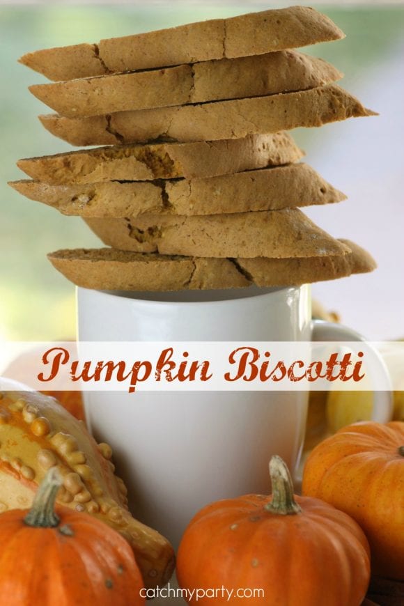 Easy Pumpkin Biscotti | CatchMyParty.com