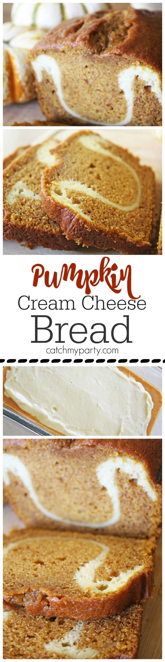 Last Minute Pumpkin Cream Cheese Bread Recipe | CatchMyParty.com