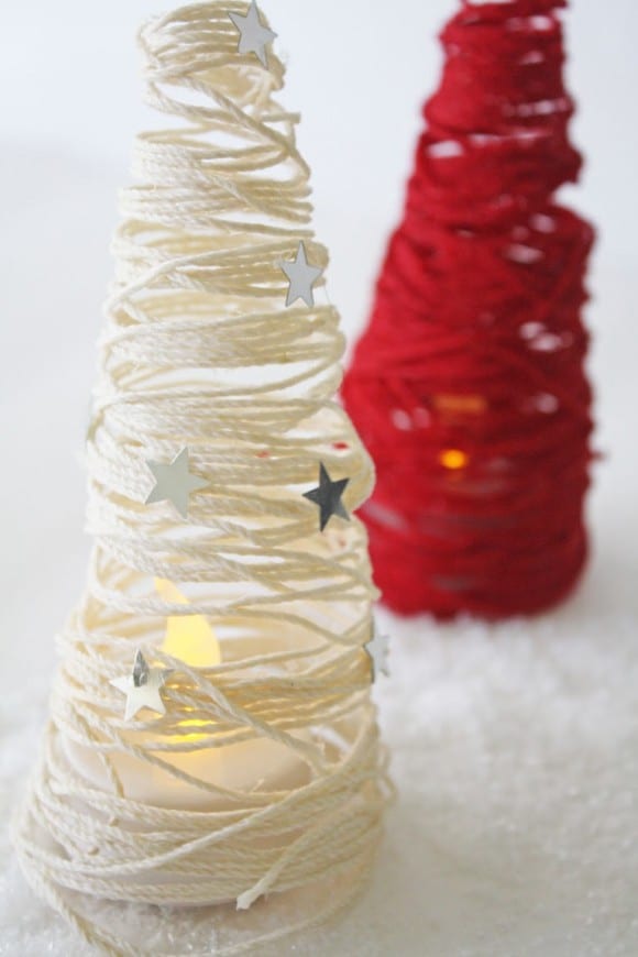Hemp Cord Christmas Tree DIY | CatchMyParty.com