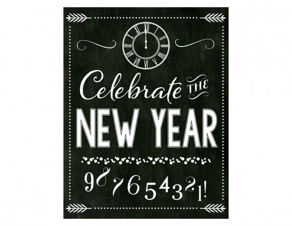 Free New Year's Party Printables | CatchMyParty.com