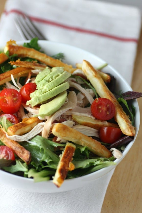 Chicken French Fry Salad Recipe | CatchMyParty.com