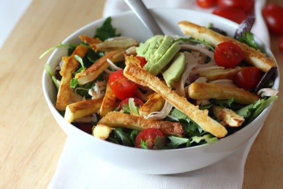 Chicken French Fry Salad Recipe | CatchMyParty.com