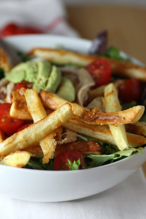 Chicken French Fry Salad Recipe | CatchMyParty.com