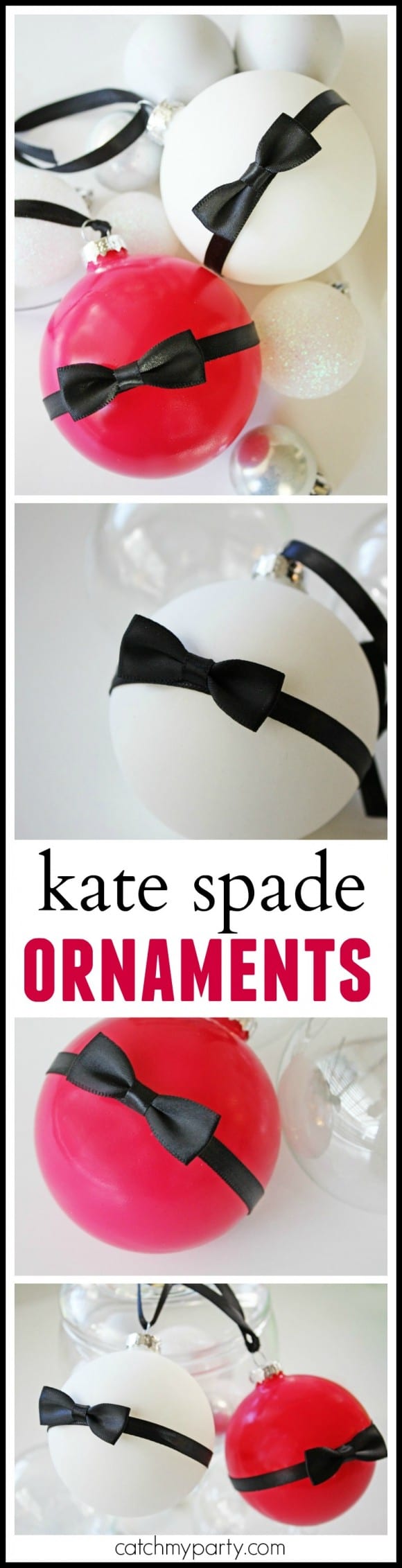 Kate Spade Ornament DIY | CatchMyParty.com