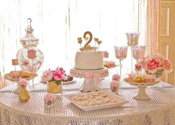 Pink and gold party | CatchMyParty.com