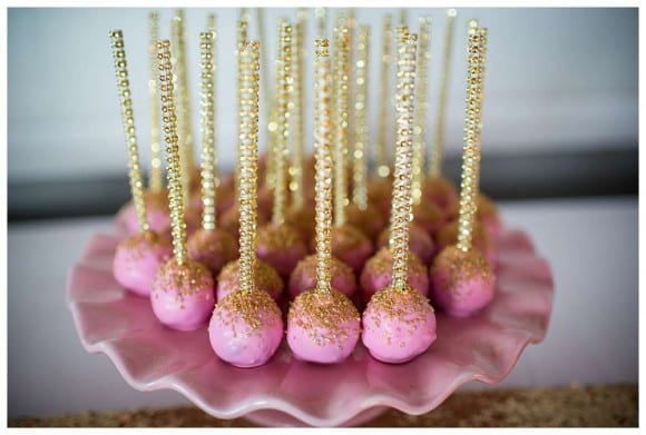 Pink and gold parties - 40th birthday! | CatchMyParty.com