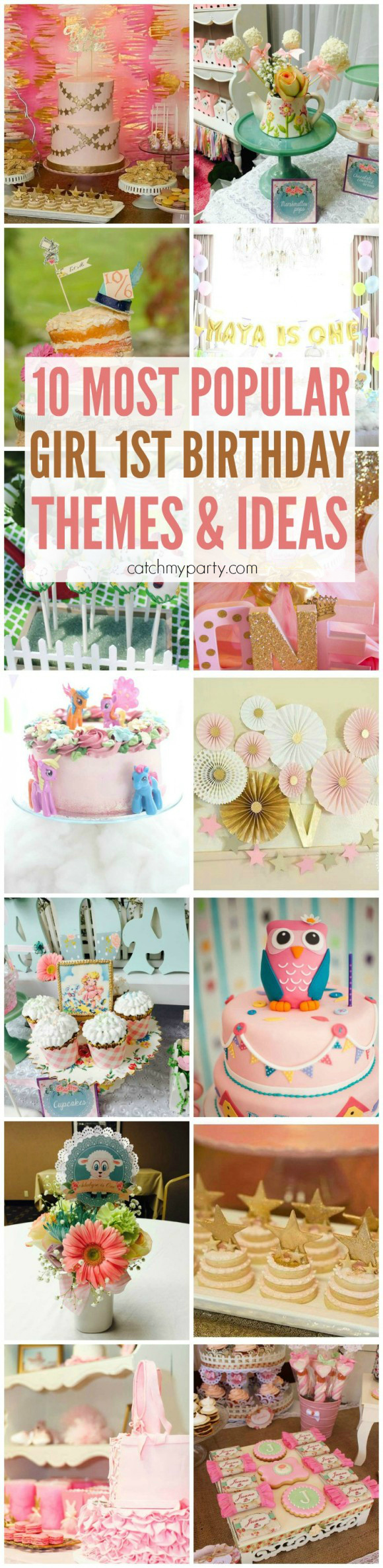 10 Most Popular Girl 1st Birthday Themes Catch My Party