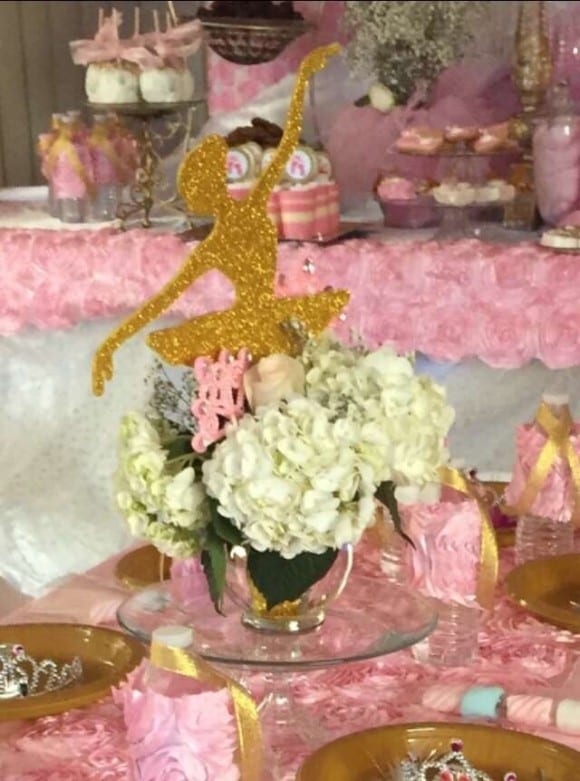 Pink and Gold party - Ballerina Birthday | CatchMyParty.com