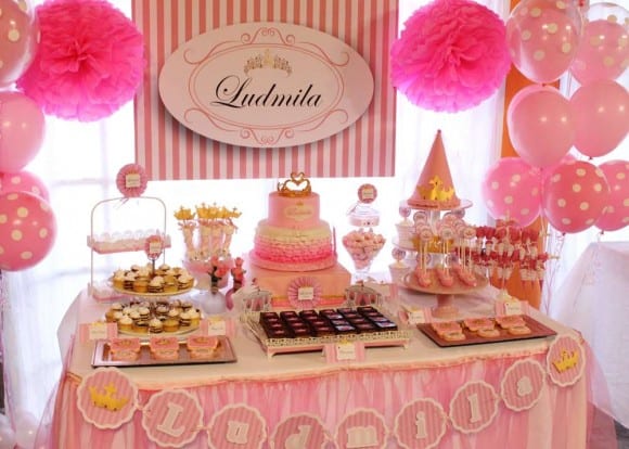 Gold and pink party | CatchMyParty.com